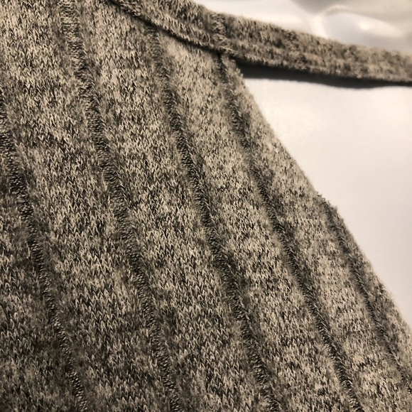 Hippie Love Gray V-Neck Sweater! Soft! - Picture 3 of 8